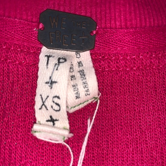 🍁 Free People We the Free Rainbow Thermal Henley - Picture 4 of 9